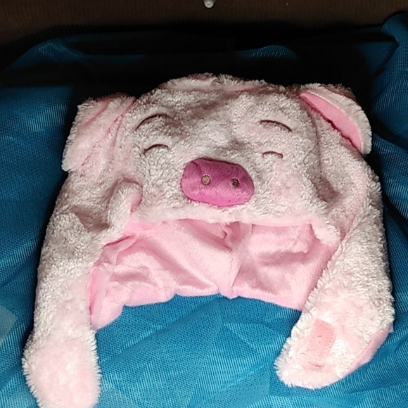 Plush Piggy Hat - Picture 1 of 6